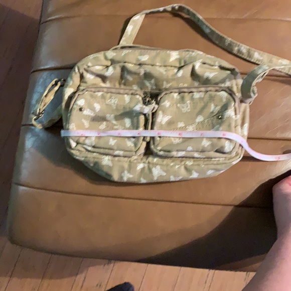 Mossimo Supply Co Beige Cloth Butterfly Crossbody bag - Picture 7 of 8